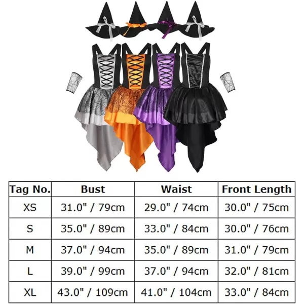 IDOPIP Witch Costume for Women Halloween Costume Witch Dress Hat Wristbands 3PCS Adult Witch Dress up Cosplay for Photo ShootIDOPIP Witch Costume for Women Halloween Costume Witch Dress Hat Wristbands 3PCS Adult Witch Dress up Cosplay for Photo Shoot