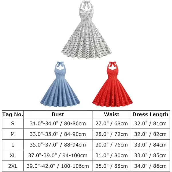 IDOPIP Womens Summer Vintage 1950s Dress Halter Retro Polka Dot Cocktail Party Swing Dresses Wedding Formal Aline Midi GownRed  Wrap Vneck