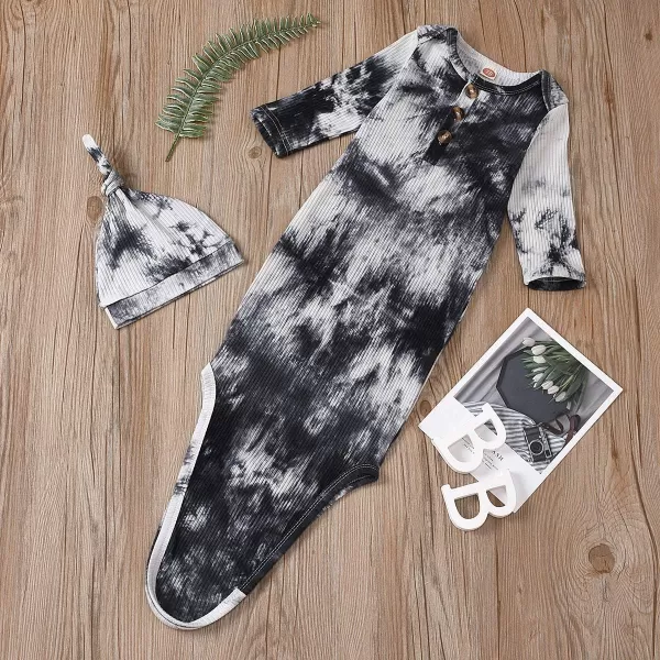 IDOPIP babygirls unisexbaby CuteGray Tie Dye