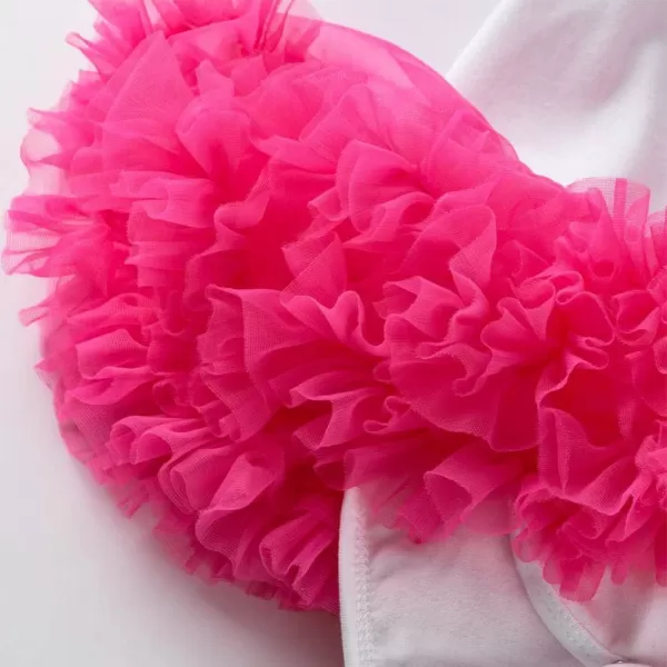 My 12 1st 2nd Birthday Outfit Girl Baby Romper Tutu DressShiny Crown Headband Cake Smash Dress Clothes 2PCS Skirt SetHot Pink 12 Birthday