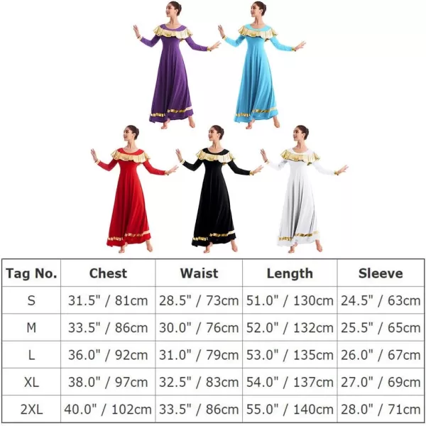 OwlFay Women Ruffle Metallic Gold Color Block Praise Dance Dresses Liturgical Lyrical Worship Tunic Skirt Dancewear CostumeOwlFay Women Ruffle Metallic Gold Color Block Praise Dance Dresses Liturgical Lyrical Worship Tunic Skirt Dancewear Costume