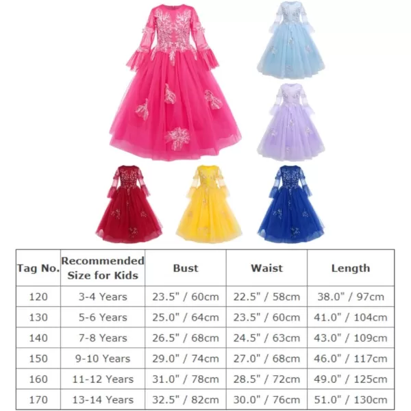 Sequins Tulle Sheer 34 Sleeves Flower Girl Lace Dress for Kids Wedding Bridesmaid Pageant Party Long Princess DressesSequins Tulle Sheer 34 Sleeves Flower Girl Lace Dress for Kids Wedding Bridesmaid Pageant Party Long Princess Dresses