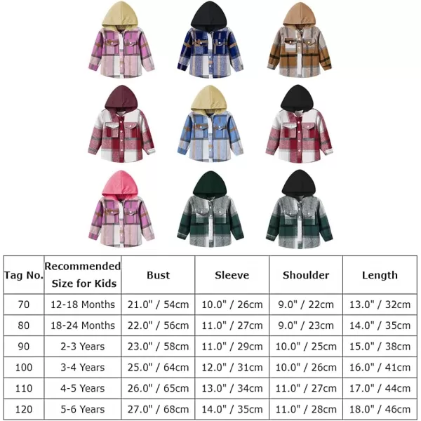 Toddler Baby Boys Plaid Flannel Shirt Long Sleeve Button Down Shirts FurLined Jacket Shirt Winter Fall Tops ClothesRed  Pink Hoodie