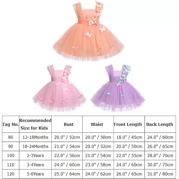 Toddler Baby Flower Girls Sequins Bowknot High Low Tutu Dress Petal Lace Princess Pageant Wedding Birthday Party Formal GownDusty Pink Butterfly