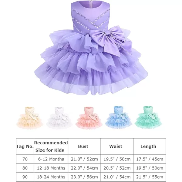 Toddler Baby Flower Girls Sequins Bowknot Tutu Dress Princess Pageant Wedding Birthday Party Organza Puffy Tulle GownBlue