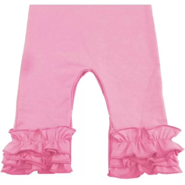 Toddler Baby Girl Icing Ruffle Jumpsuit Pants Long Sleeve Romper Birthday OutfitPink 2