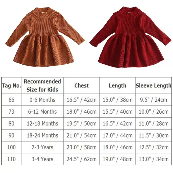 Toddler Baby Girl Knit Sweater Dress Kids Ruffle Long Sleeve Casual Birthday Christmas Party Dresses Top Winter OutfitApricot