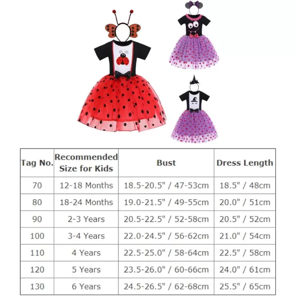 Toddler Baby Girls Halloween Pumpkin Dress Ghost Costume Princess Pageant Birthday Party Gown Fancy Dress up CosplayPurple  Black Devil 2pcs Outfit