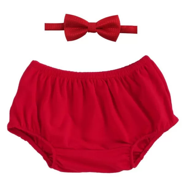 Baby Boys First 1st Valentines Day Birthday Cake Smash Outfit Gentleman Formal Bowtie and Diaper Covers Bloomers Shorts Clothes Set for Photo Props Party Red Bowtie 324 Months324 Months Red Bowtie