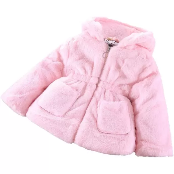 Baby Fleece Jacket Sherpa Zip Up Hoodie Toddler Girl Clothes Fall Outfit Long Sleeve Faux Fur Cardigan CoatPink