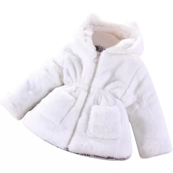 Baby Fleece Jacket Sherpa Zip Up Hoodie Toddler Girl Clothes Fall Outfit Long Sleeve Faux Fur Cardigan CoatWhite