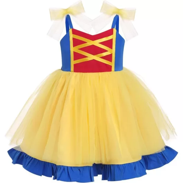 Baby Girls Tutu Dress Summer Sleeveless Backless Princess Birthday Party Dresses Sequin Ruffle Tulle Bowknot SundressYellow Princess