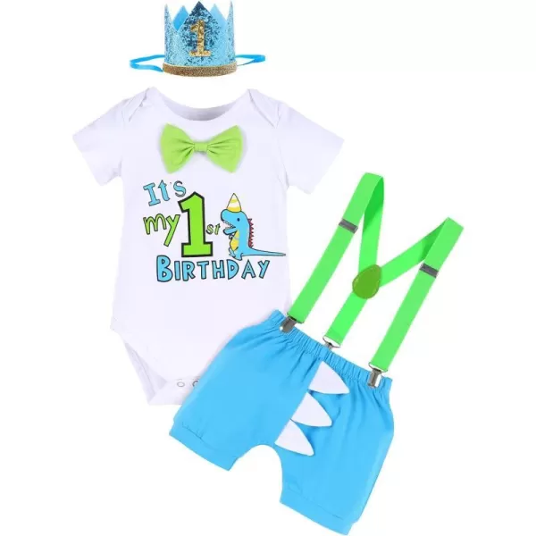 Blue Dinosaur 1st Birthday