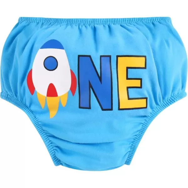 Infant Baby Boys Summer Shorts Bottoms Fishing Dinosaur Diaper Cover Pants First Birthday Cake Smash Outfit Photo PropBlue Rocket