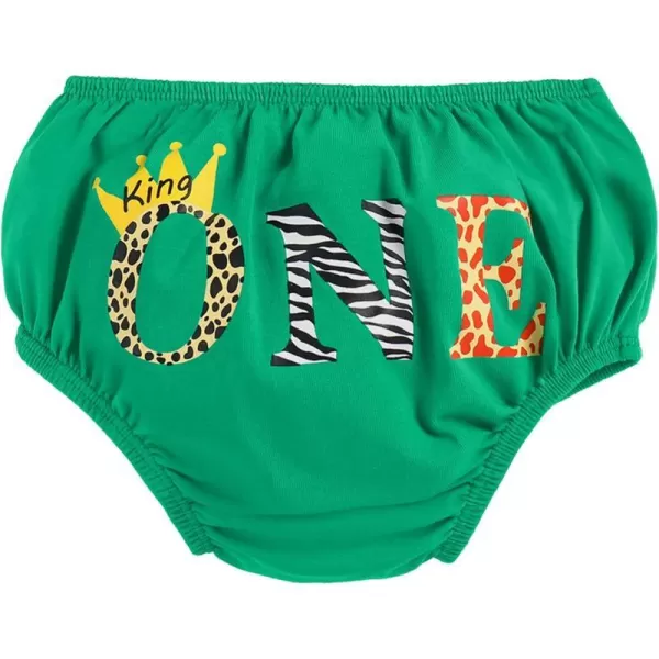 Infant Baby Boys Summer Shorts Bottoms Fishing Dinosaur Diaper Cover Pants First Birthday Cake Smash Outfit Photo PropGreen Giraffe