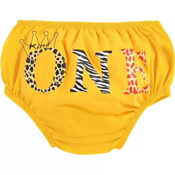 Infant Baby Boys Summer Shorts Bottoms Fishing Dinosaur Diaper Cover Pants First Birthday Cake Smash Outfit Photo PropYellow Giraffe