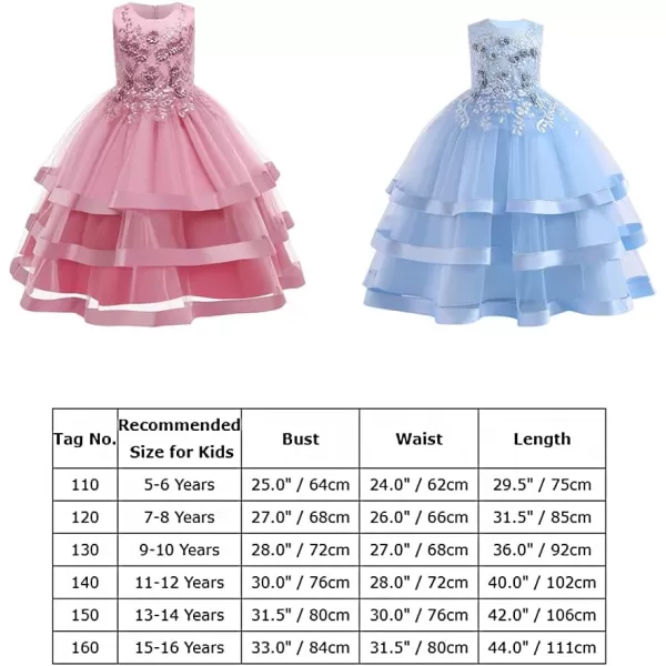 imageFlower Girl Lace Dress for Kids Wedding Bridesmaid Pageant Formal Long Prom Gown Princess Communion Puffy Tulle DressesDusty Pink