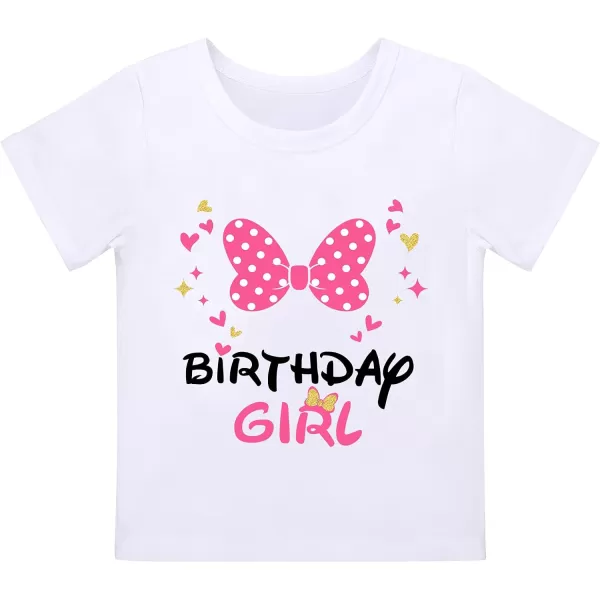 imageIDOPIP 3rd Birthday Girl Outfit Baby Shirt Polka Dots Tutu Skirt Ear Headband for 3 Year Old Princess Cake Smash Photo PropHot Pink Birthday Girl