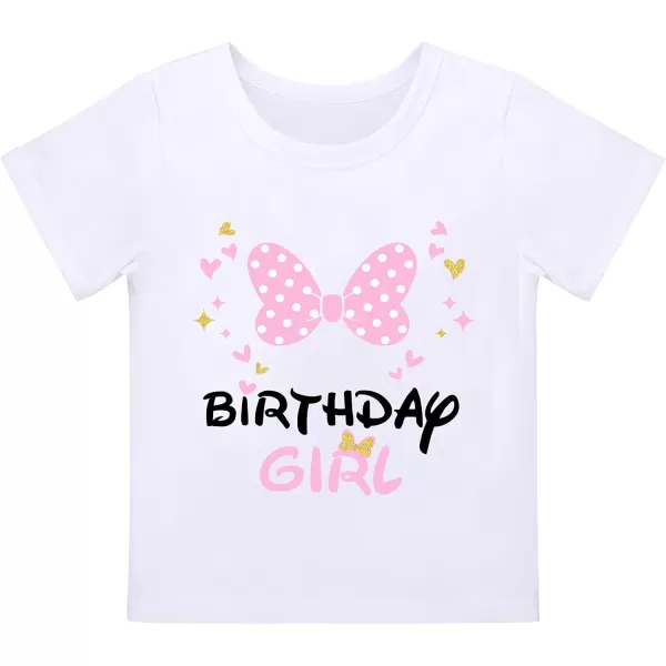 imageIDOPIP 3rd Birthday Girl Outfit Baby Shirt Polka Dots Tutu Skirt Ear Headband for 3 Year Old Princess Cake Smash Photo PropPink Birthday Girl