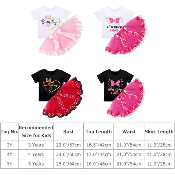 imageIDOPIP 3rd Birthday Girl Outfit Baby Shirt Polka Dots Tutu Skirt Ear Headband for 3 Year Old Princess Cake Smash Photo PropRed Birthday Girl