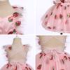imageIDOPIP Baby Girls Sequin Strawberry Cherry Tutu Dress Summer Backless Lace Princess Birthday Party Dress with Headband OutfitPink  Sequin Strawberry