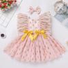 imageIDOPIP Baby Girls Sequin Strawberry Cherry Tutu Dress Summer Backless Lace Princess Birthday Party Dress with Headband OutfitPink Pineapple