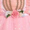 imageIDOPIP Baby Girls Sequin Strawberry Cherry Tutu Dress Summer Backless Lace Princess Birthday Party Dress with Headband OutfitPink Pumpkin