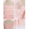 imageIDOPIP Toddler Baby Girls Dresses Long Puff Sleeve Pageant Mesh Tutu Dress Infant Wedding Baptism Photo Shoot Tulle DressFloral Print