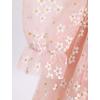 imageIDOPIP Toddler Baby Girls Dresses Long Puff Sleeve Pageant Mesh Tutu Dress Infant Wedding Baptism Photo Shoot Tulle DressFloral Print