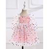imageIDOPIP Toddler Baby Girls Dresses Long Puff Sleeve Pageant Mesh Tutu Dress Infant Wedding Baptism Photo Shoot Tulle DressPolka Dot