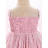 imageIDOPIP Toddler Baby Girls Dresses Long Puff Sleeve Pageant Mesh Tutu Dress Infant Wedding Baptism Photo Shoot Tulle DressSnowflake