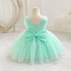 imageIDOPIP Toddler Baby Girls Shiny Butterfly Tutu Dress Princess Birthday Party Pageant Flower Girl Wedding VBackless DressesAqua