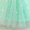 imageIDOPIP Toddler Baby Girls Shiny Butterfly Tutu Dress Princess Birthday Party Pageant Flower Girl Wedding VBackless DressesAqua