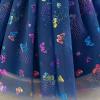 imageIDOPIP Toddler Baby Girls Shiny Butterfly Tutu Dress Princess Birthday Party Pageant Flower Girl Wedding VBackless DressesNavy Blue  Shiny