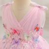 imageIDOPIP Toddler Baby Girls Shiny Butterfly Tutu Dress Princess Birthday Party Pageant Flower Girl Wedding VBackless DressesPink  Shiny