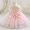 imageIDOPIP Toddler Baby Girls Shiny Butterfly Tutu Dress Princess Birthday Party Pageant Flower Girl Wedding VBackless DressesPink