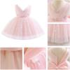 imageIDOPIP Toddler Baby Girls Shiny Butterfly Tutu Dress Princess Birthday Party Pageant Flower Girl Wedding VBackless DressesPink