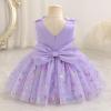 imageIDOPIP Toddler Baby Girls Shiny Butterfly Tutu Dress Princess Birthday Party Pageant Flower Girl Wedding VBackless DressesPurple  Shiny