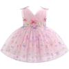 imageIDOPIP Toddler Baby Girls Shiny Butterfly Tutu Dress Princess Birthday Party Pageant Flower Girl Wedding VBackless DressesPink  Shiny