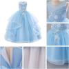 imageIDOPIP Sequin Flower Girl Dress for Wedding Pageant Tulle Ball Gown Prom Kids Princess Birthday Party Bridesmaid Maxi DressesBlue