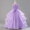 imageIDOPIP Sequin Flower Girl Dress for Wedding Pageant Tulle Ball Gown Prom Kids Princess Birthday Party Bridesmaid Maxi DressesPurple