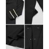 imageIDOPIP Muslim Dress for Girls Islamic Prayer Abaya Long Sleeve Cardigan Kaftan Robe Dresses with Hijab Ramadan Dubai OutfitsBlack