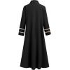imageIDOPIP Muslim Dress for Girls Islamic Prayer Abaya Long Sleeve Cardigan Kaftan Robe Dresses with Hijab Ramadan Dubai OutfitsBlack