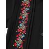 imageIDOPIP Mexican Shirts for Boys Guayabera Shirts Traditional Embroidered Mexico Shirt Kids Short Sleeve Button Down TShirtsBlack