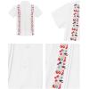 imageIDOPIP Mexican Shirts for Boys Guayabera Shirts Traditional Embroidered Mexico Shirt Kids Short Sleeve Button Down TShirtsWhite