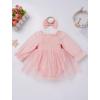 imageIDOPIP Baby Girls Strawberry Butterfly 1st Birthday Outfit Berry One Romper Smocked Ruffle Tutu Dress with Headband ClothesPink