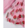 imageIDOPIP Baby Girls Strawberry Butterfly 1st Birthday Outfit Berry One Romper Smocked Ruffle Tutu Dress with Headband ClothesPink Strawberry