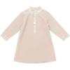 imageIDOPIP Muslim Baby Boys Outfits Embroidered Ramadan Eid Thobe Robe with Pants Long Sleeve Arabic Islamic Kaftan Abaya ClothesApricot  White