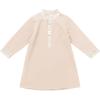 imageIDOPIP Muslim Baby Boys Outfits Embroidered Ramadan Eid Thobe Robe with Pants Long Sleeve Arabic Islamic Kaftan Abaya ClothesApricot