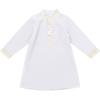imageIDOPIP Muslim Baby Boys Outfits Embroidered Ramadan Eid Thobe Robe with Pants Long Sleeve Arabic Islamic Kaftan Abaya ClothesWhite